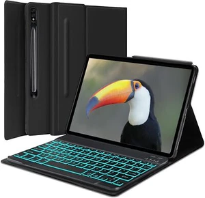 For Samsung Galaxy Tab S9 11"/S9 FE 10.9" 2023 Backlit Keyboard Case Smart Cover - Picture 1 of 17