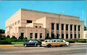 EMPORIA KANSAS CIVIC AUDITORIUM POSTAL VINTAGE ESCENA CALLEJERA - Imagen 1 de 2