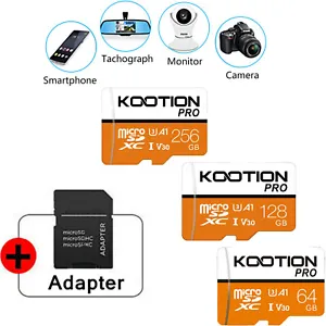 Kootion Micro SD Card Memory 64GB 128GB 256GB Lot Extreme Ultra & Adapter