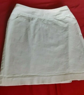 Geoffrey Beene Beige Spandex Elástico Cremallera Lateral Falda Talla 4 Foto 1 de 4