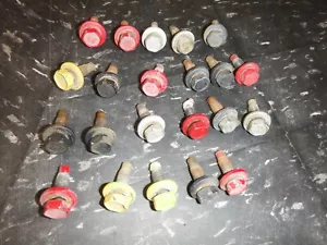 22 1997-2006 JEEP WRANGLER TJ LJ FENDER BOLTS RUBICON UNLIMITED SAHARA 22 BOLTS - Picture 1 of 1