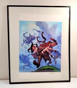 HIGH QUALITY Large 50cm x 40cm FRAMED BLIZZARD Print By John Polidora SIGNED - Bild 1 von 4