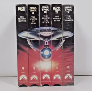 Star Trek The Movies I-V VHS Tapes No Box - Picture 1 of 1