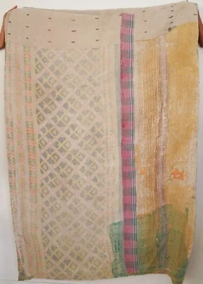 A1 Very High Quality Indian Vintage Kantha Quilts Bedding Blankets - Image 1 of 3