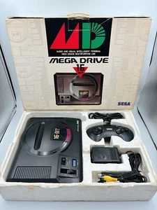 SEGA MEGA DRIVE HAA-2510 Game Console with Box Controller Japan Tested Working - Picture 1 of 22