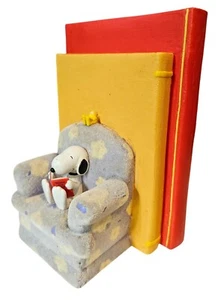 Hallmark Peanuts Gallery By the Book LE Bookend Snoopy DANNEGGIATO VEDI DESCRIZIONE - Foto 1 di 11