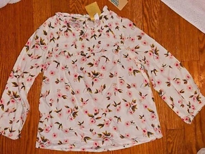 NWT $26 There Abouts Girls floral lightweight top girls size 5T - Picture 1 of 1