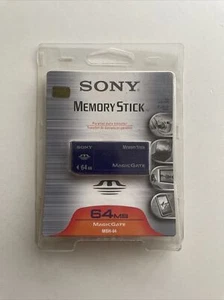 NUOVO! Scheda di memoria SONY 64 MB Memory Stick (MSH-64) Magic Gate - Foto 1 di 5