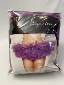 Tutu Dress Up Halloween Adult Costume Accessory Neon Purple Womens 1 Sze Organza - Picture 1 of 5