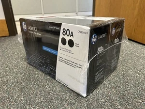 Kasety z czarnym tonerem HP 80A (2-pak) - CF280AD1 do HP LaserJet Pro 400 M401 - Zdjęcie 1 z 1