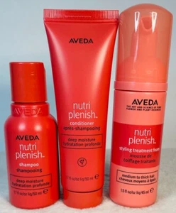 Lot of 3 New AVEDA Nutriplenish Shampoo, Conditioner & Styling Treatment Foam - Picture 1 of 3