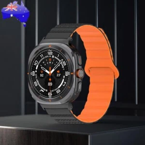 Magnetic Silicone Strap Band Adjustable for Samsung Galaxy Watch 7 Ultra 47mm - Zdjęcie 1 z 42