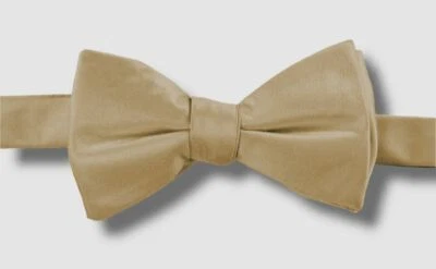 55 美元 Alfani 男式金色缎面纯色可调节预绑领结 — 第 1/3 张图片