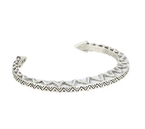 HOUSE OF HARLOW 1960 Nicole Vintage Textured Zig Zag Tribal Cuff Bracelet - Picture 1 of 3