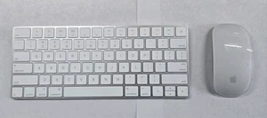 Apple Magic Mouse A1657 and Keyboard A1644 Wireless White Set Combo - Picture 1 of 7