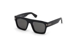 Tom Ford FT0711 01A Black-Gold-Grey Sunglasses 53mm / New / Authentic - Picture 1 of 2