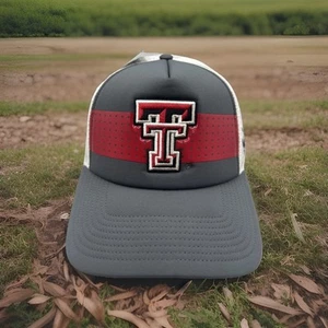 Gorra Texas Tech Red Raiders Adidas de espuma con ventilación delantera camionero vestuario H98 - Imagen 1 de 8