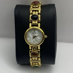 21mm Carvel Morioka Tokei Inc Y481F Japan Gold Tone Quartz Watch Parts / Repair - Picture 1 of 24