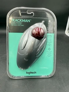 Logitech TRACKMAN Marble Corded Trackball Mouse T-BC21 Wired 910-000806 NEW - Picture 1 of 3