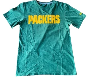 Nike Green Bay Packers Short Sleeve 100% Cotton T-Shirt Green Small - Picture 1 of 5