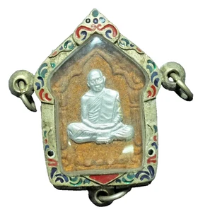 Khun Paen  LP  Tim   Buddha Pendant   Thai  Amulet protection talisman 100% Real - Picture 1 of 5