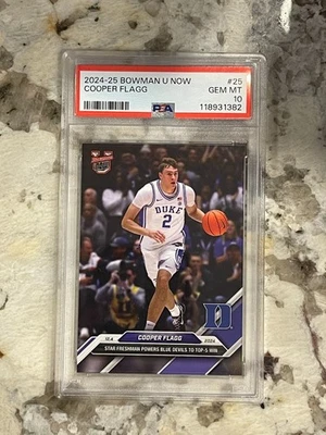 2024–25 Bowman U Now Cooper Flagg No25 PSA 10  - Изображение 1 из 2