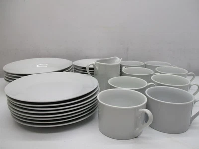 10 tazas de crema de cerámica blanca Strawberry Street - platillos - cuencos de sopa - ensalada - (29 piezas) Foto 1 de 4