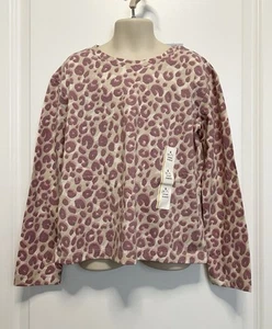 Girls’ Cream Animal Long Sleeve T-shirt Size S (6/7) - Cat & Jack - Picture 1 of 3