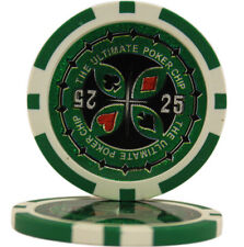 50pcs Ultimate Casino Laser Clay Poker Chips $25