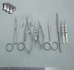 10 Pcs Basic Eye Micro Surgery Ophthalmic Scissors Surgical Instruments EY-021 - Picture 1 of 3