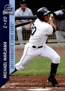 2015 Charlotte Stone Crabs Choice #16 Michael Marjama Roseville California Card