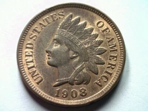 Centavo indio 1908 elección de centavo sin circular / gema ch. UNC. / GEMA ROJO / MARRÓN - Imagen 1 de 2