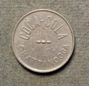 Chattanooga, Coca Cola   (Blank). Copper nickel, 15mm, vf - Picture 1 of 2