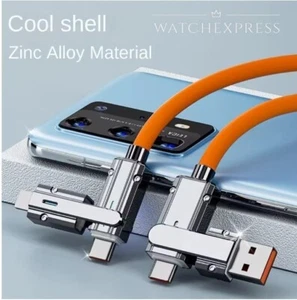 CAVO DI RICARICA RAPIDA TIPO-C TRASFERIMENTO DATI VELOCE SMARTPHONE TABLET USB - Foto 1 di 12
