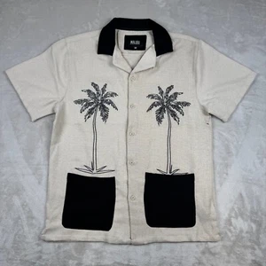 NWOT Malibu Beach Club Men's M Shirt Tropical Clothing Button Up Short Sleeve - Picture 1 of 10