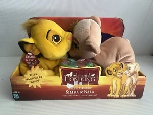 Rare HTF 2003 Hasbro Lion King Simba & Nala plush sweetheart best friends set - Picture 1 of 12