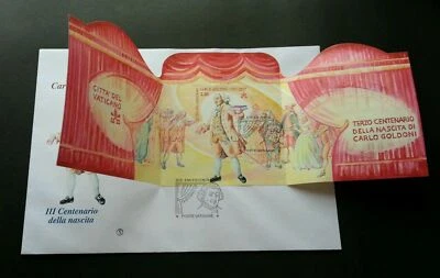 [SJ] Vatican Theatre 2007 Art Movie Opera (miniature FDC) *rare *odd shape - Image 1 of 4