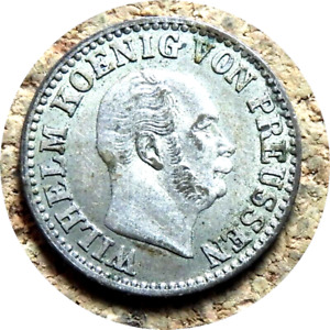 elf Germany Prussia 1/2 Silver Groschen 1867 B Hanover Mint  L31