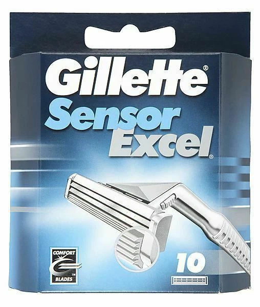 Gillette Sensor Excel Razor Blade 10 Cartridges