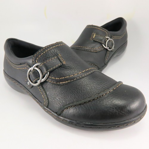 Mocassino mocassino Clarks ASHLAND INDIGO donna taglia 7M nero pelle slip on piatto