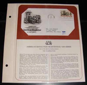 1973 Spirit of Independence (C) First Day Cover by Postal Commemorative Society - Foto 1 di 1