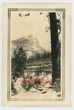 ORIG Photo 1930's View Artist Painting in Yosemite Park Inspiration Point LOT