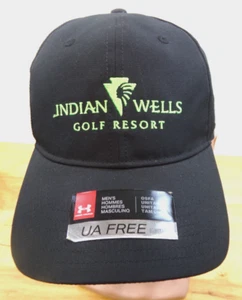 Under Armour Cap Hat Indian Wells Golf Resort Adjustable Strap New Black - Picture 1 of 10