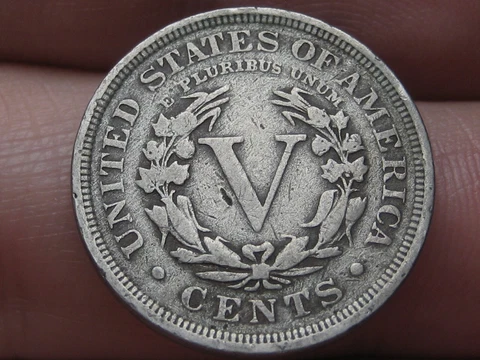 1909 Liberty Head V Nickel 5 Cent Piece- VF Details Cover