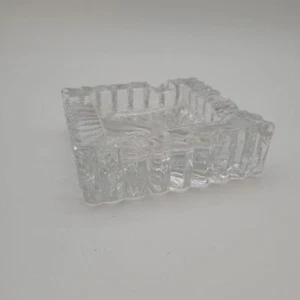 Posacenere per sigari vintage in vetro pesante spesso - Foto 1 di 8