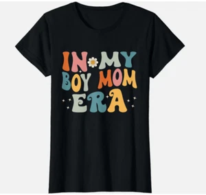 In My Boy Mom Era Cute Gift For Mothers Day Ladies' Crewneck T-Shirt - Picture 1 of 3
