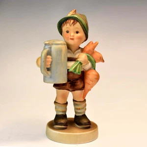 ULTRA RARE "For Father" Hummel # 87 -- ORANGE CARROTS -- 1950s TMK 2 - FULL BEE - Bild 1 von 13