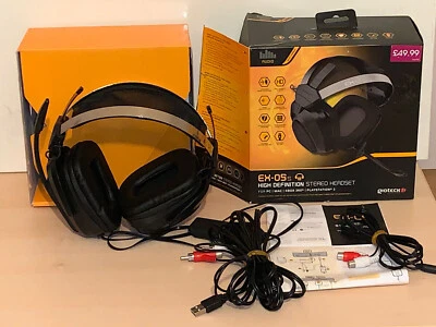 Geoteck EX-O5s High Definition Stereo Wired Headset XBOX 360 | Playstation 3 - Image 1 of 4