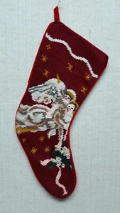 AGUJA - PUNTO DE CRUZ - MEDIAS NAVIDAD - DISEÑO ÁNGEL - Imagen 1 de 4