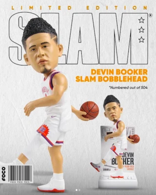Devin Booker Phoenix Suns Slam Mag Cover Bobblehead NIB! Ltd Ed of 504 by FOCO - Image 1 of 4